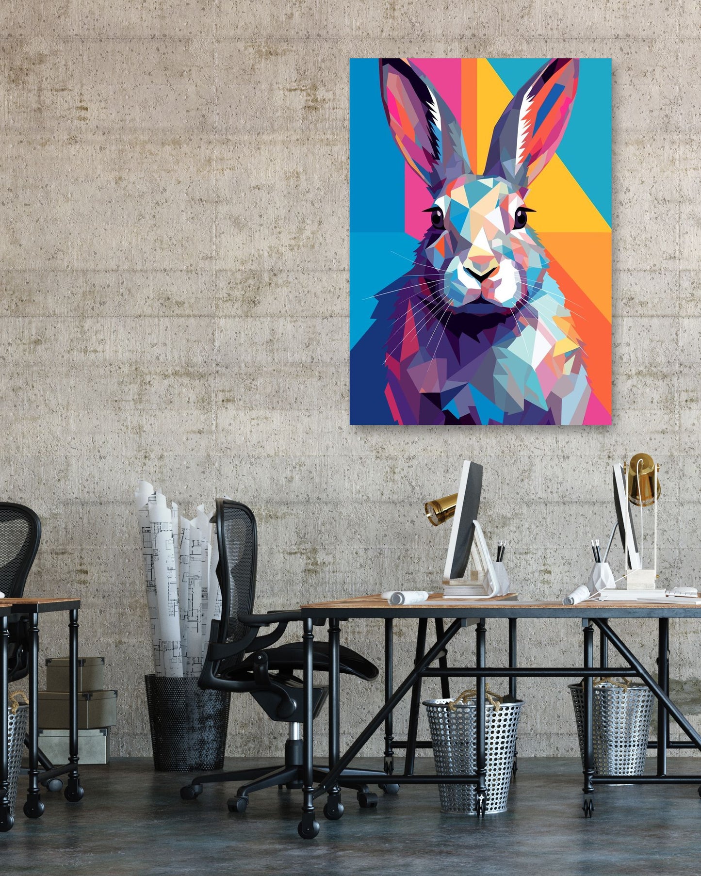 Rabbit Animal Pop Art - @GreyArt