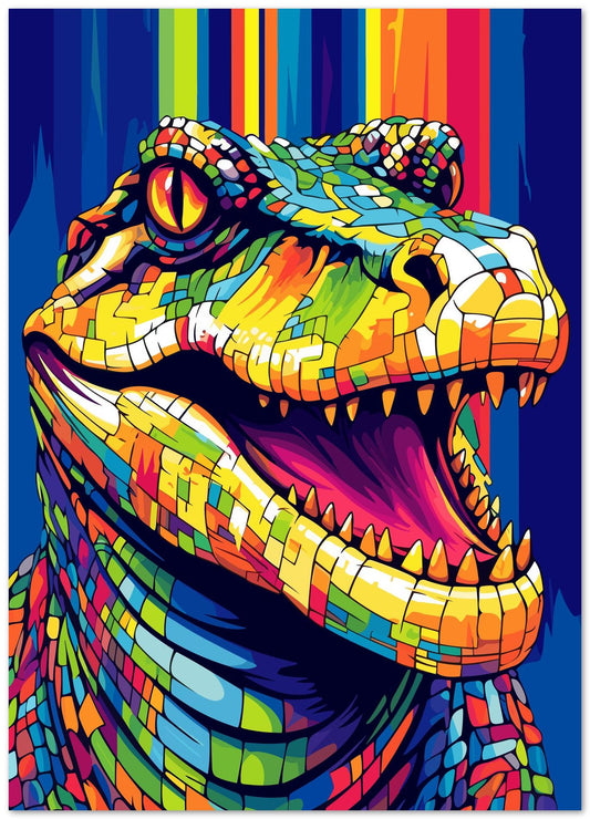 Crocodile WPAP - @GreyArt