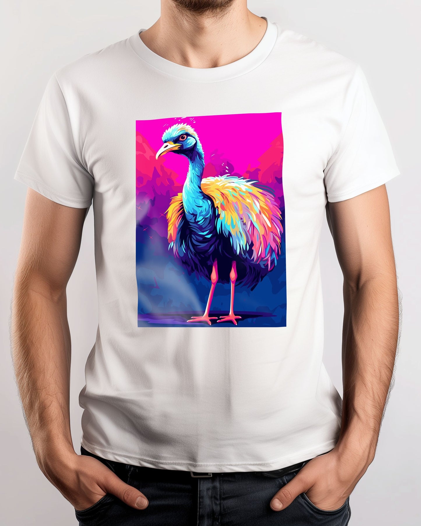 Ostrich Animal WPAP - @GreyArt