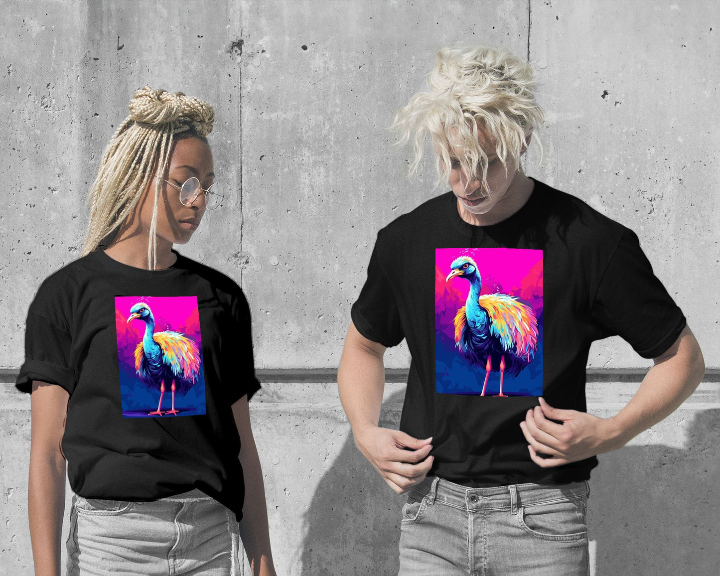 Ostrich Animal WPAP - @GreyArt