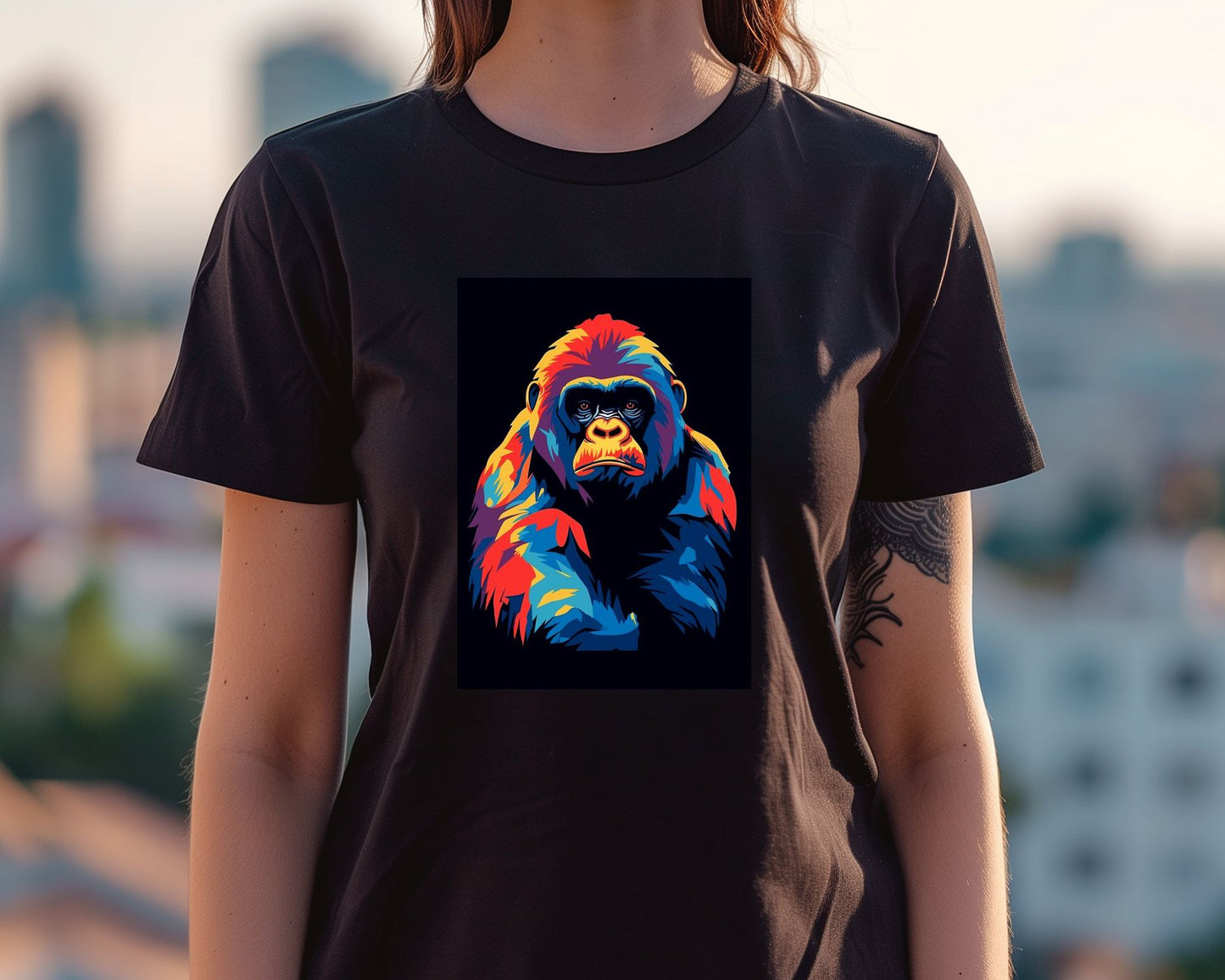 Monkey Gorilla WPAP - @GreyArt