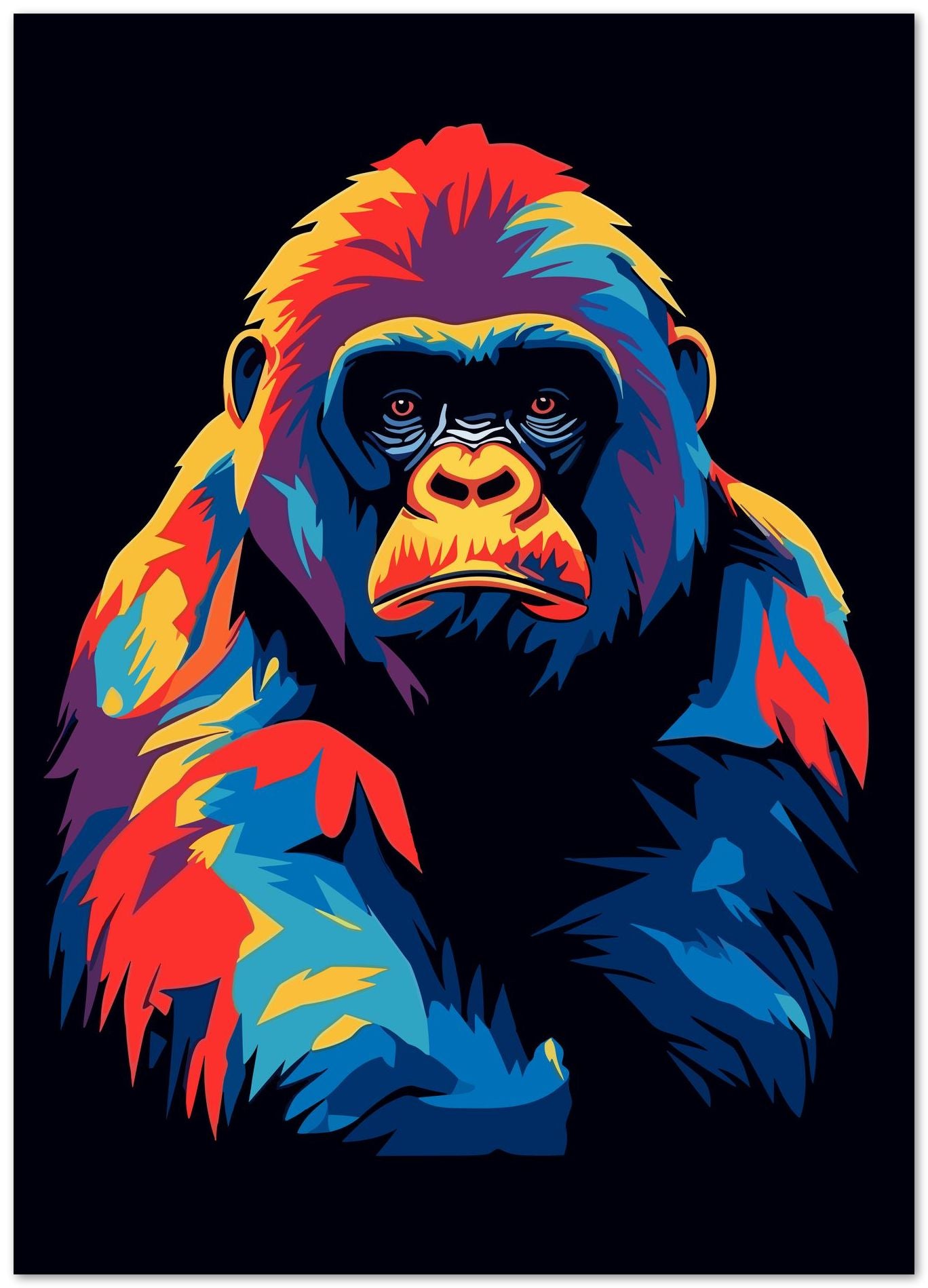 Monkey Gorilla WPAP - @GreyArt