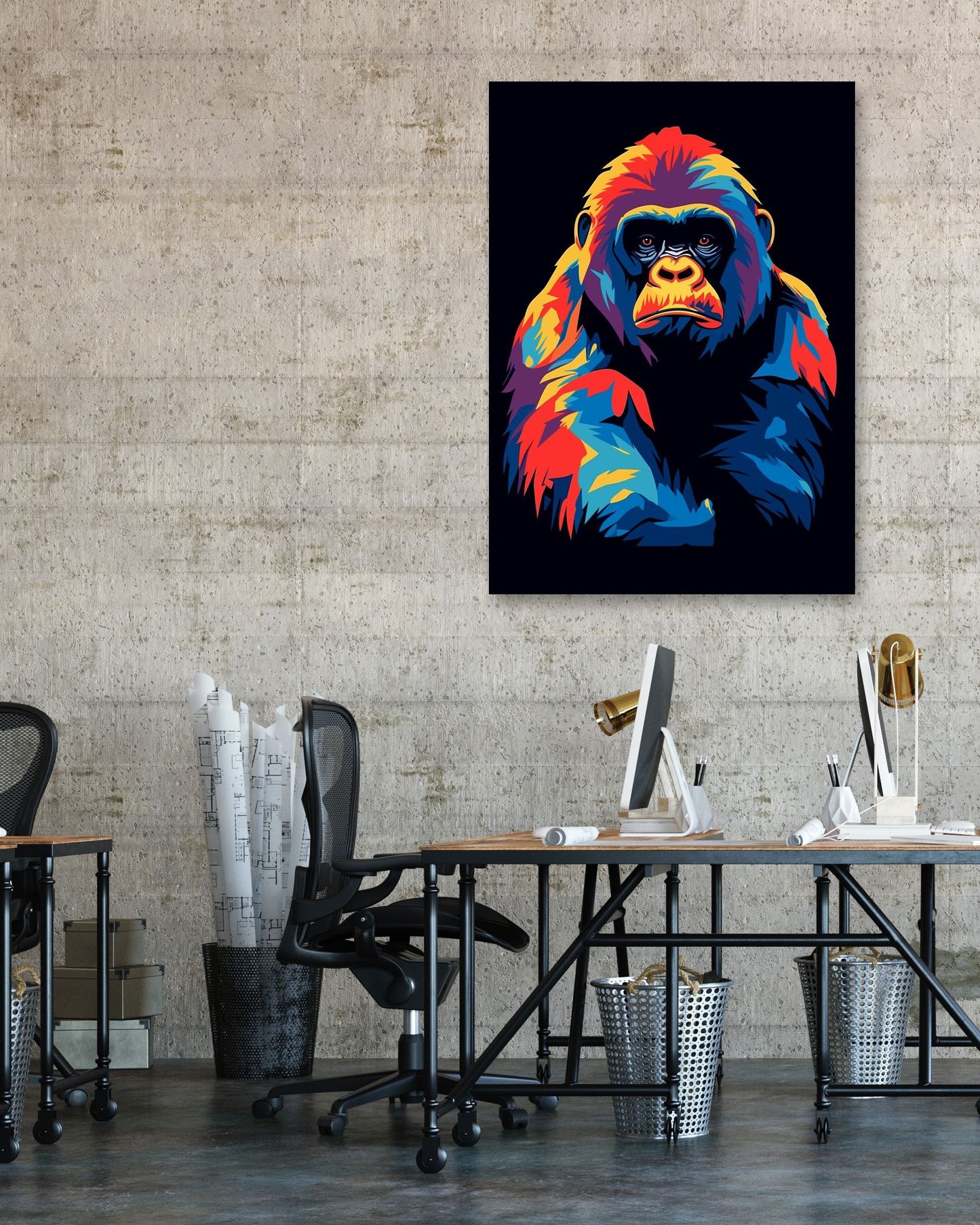 Monkey Gorilla WPAP - @GreyArt