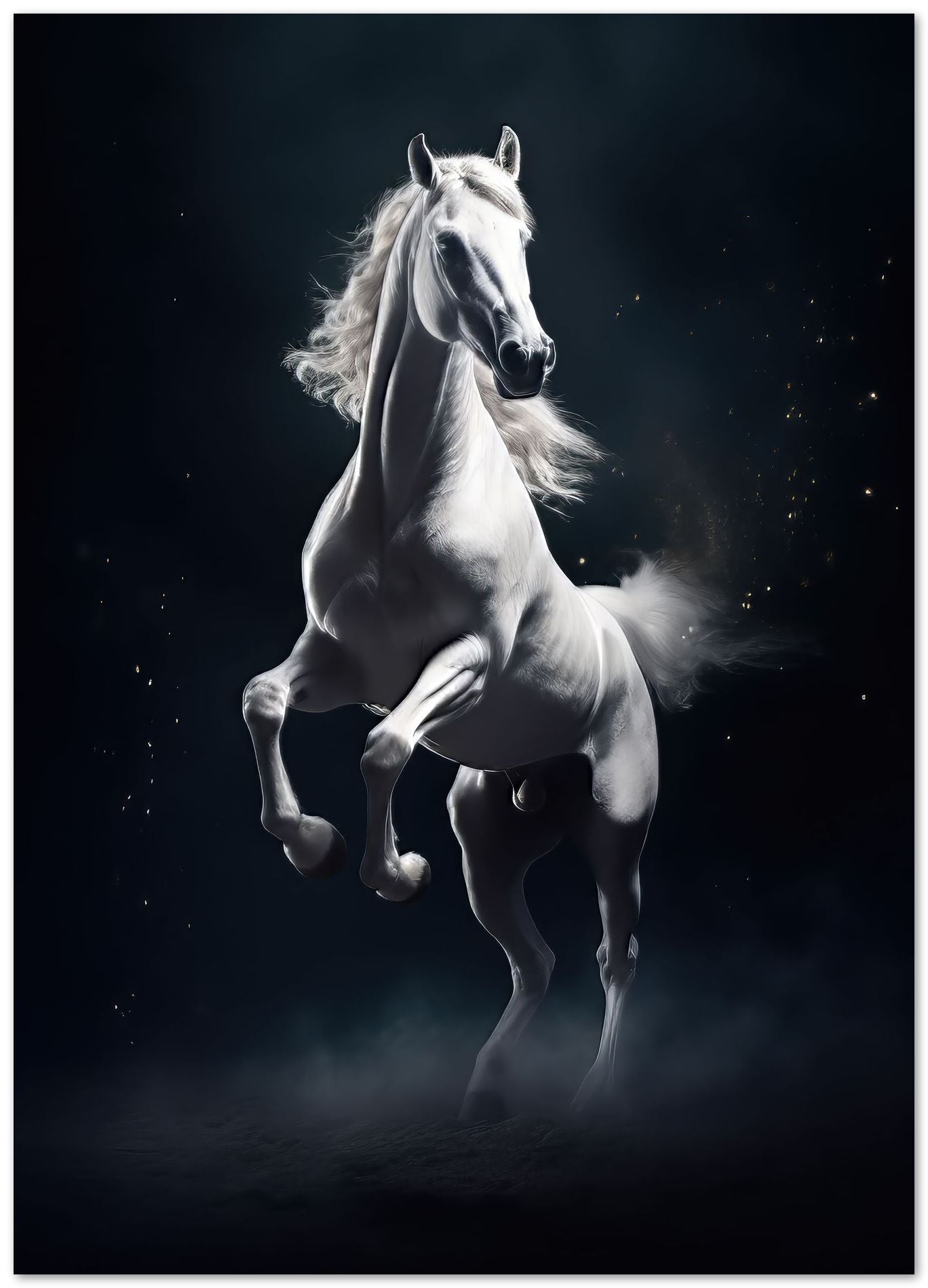 Beautiful white horses - @Mobilunik