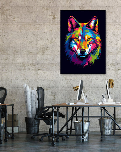 Wolf WPAP Pop Art - @GreyArt