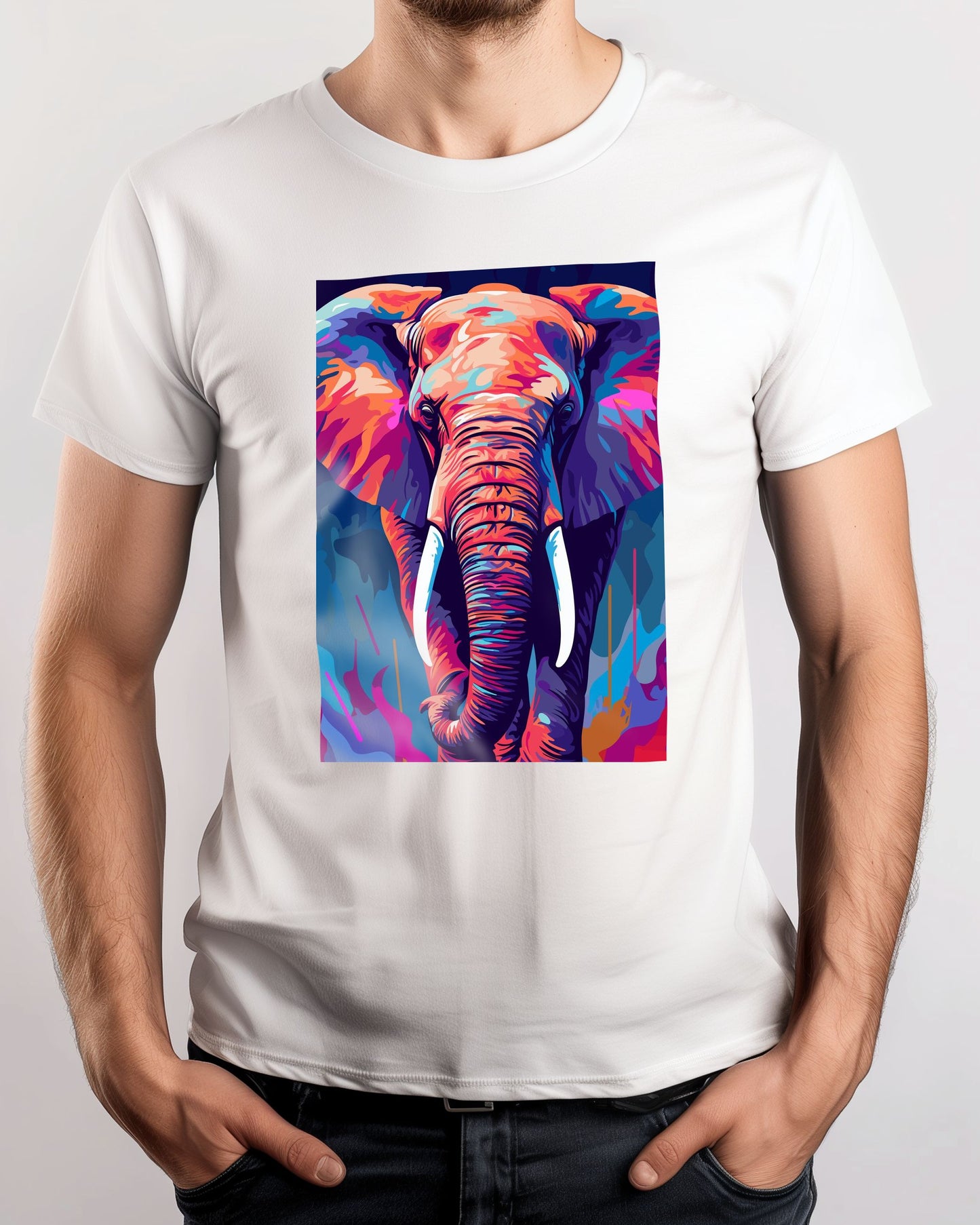 Elephant WPAP Pop Art - @GreyArt