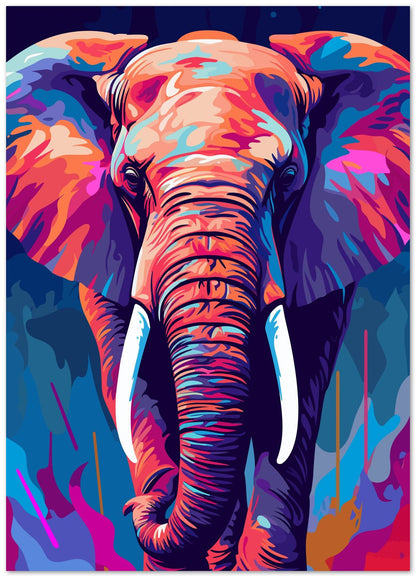 Elephant WPAP Pop Art - @GreyArt