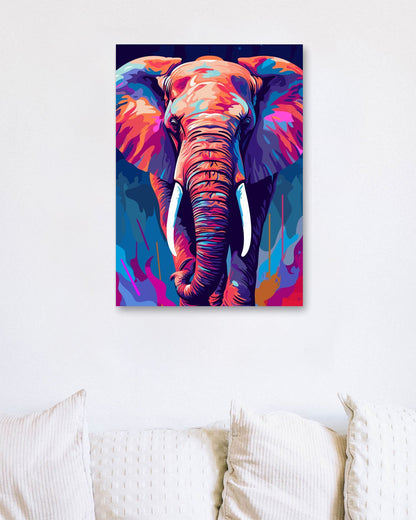 Elephant WPAP Pop Art - @GreyArt