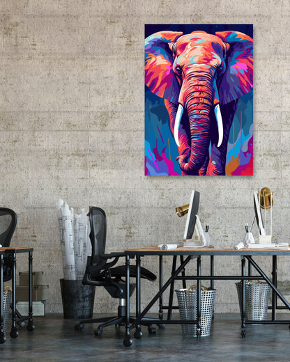 Elephant WPAP Pop Art - @GreyArt