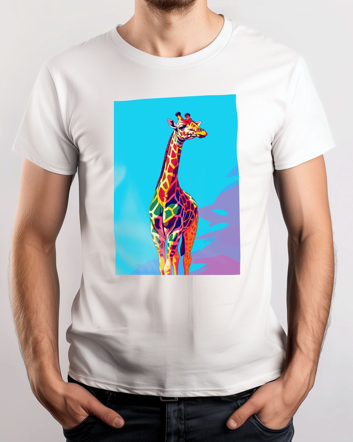 Giraffe Animal Cat Pop Art - @GreyArt