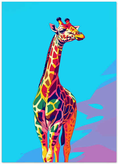 Giraffe Animal Cat Pop Art - @GreyArt