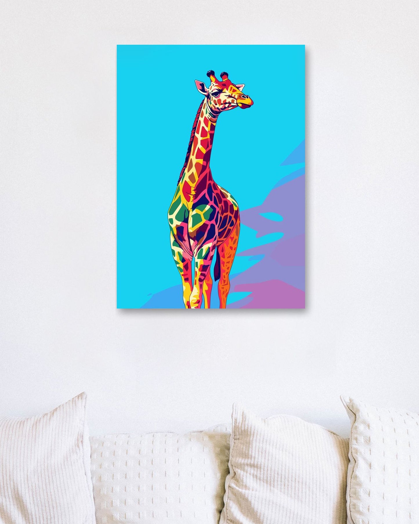 Giraffe Animal Cat Pop Art - @GreyArt