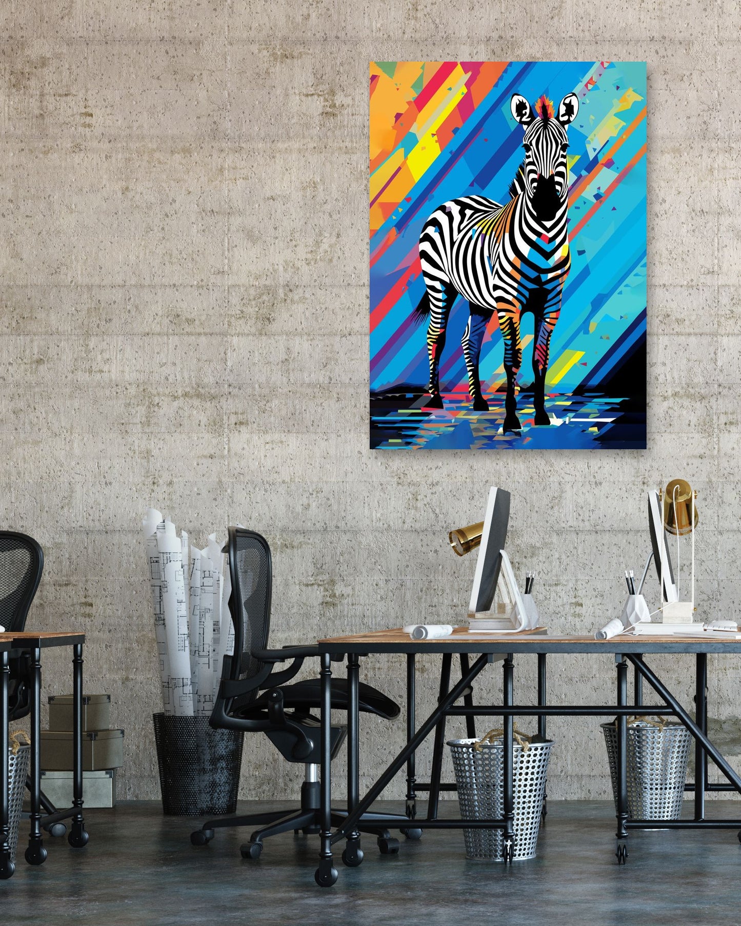 Animal Zebra Pop Art - @GreyArt