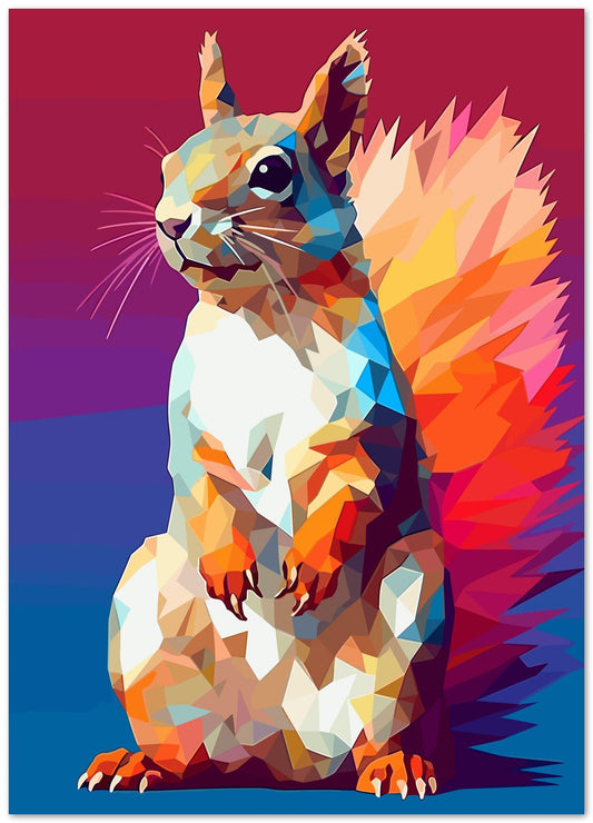 Animal Squirrel Pop Art - @GreyArt