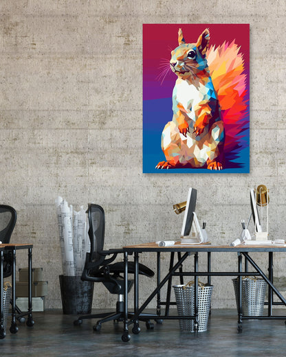 Animal Squirrel Pop Art - @GreyArt