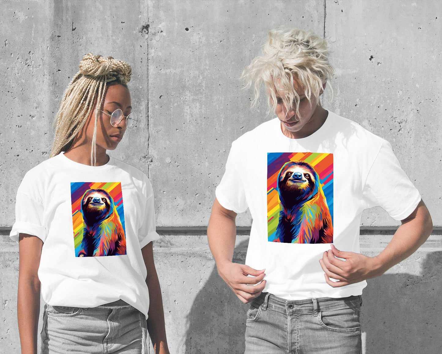 Sloth Pop Art - @GreyArt