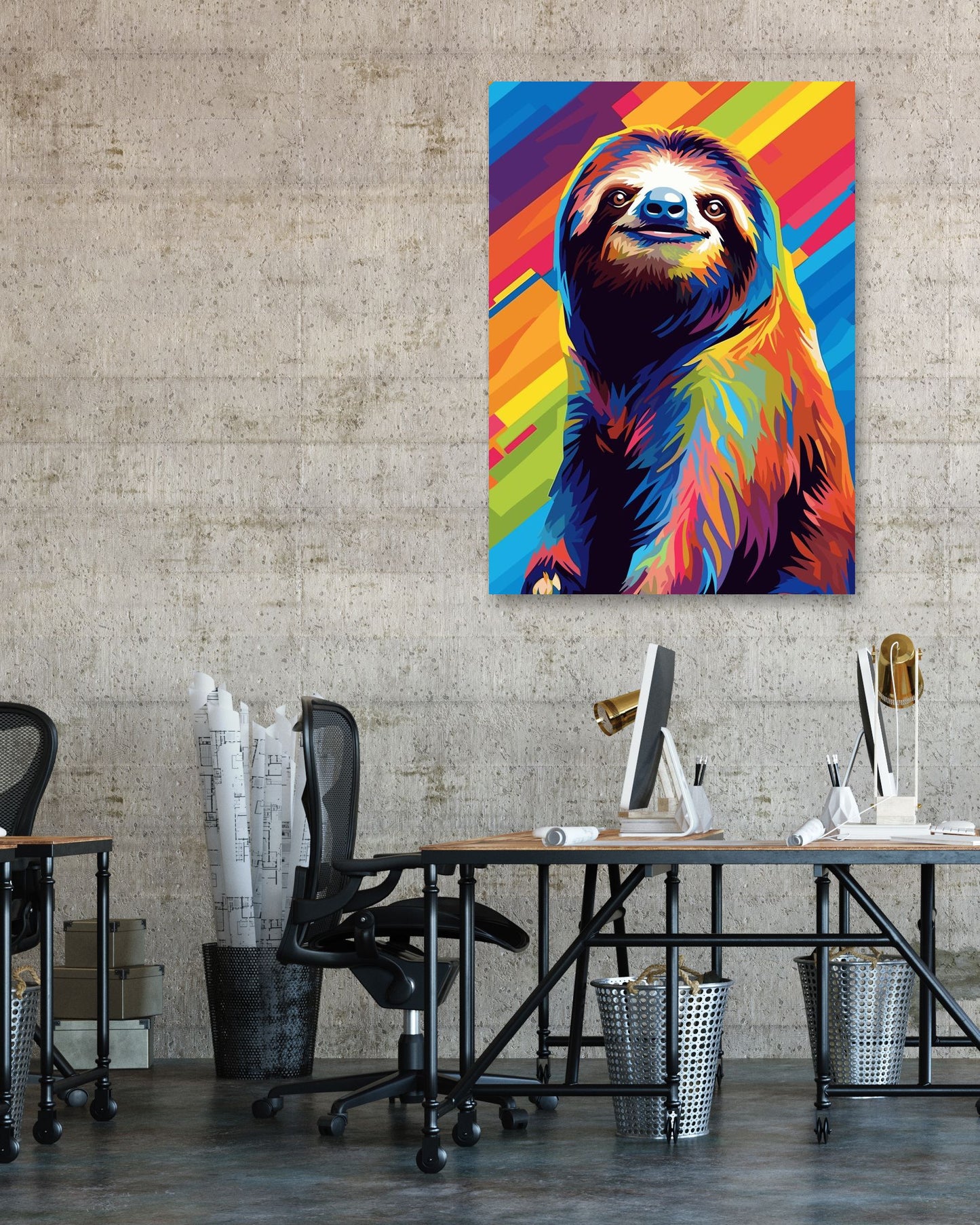 Sloth Pop Art - @GreyArt