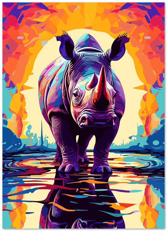 Rhino Pop Art 1 - @GreyArt