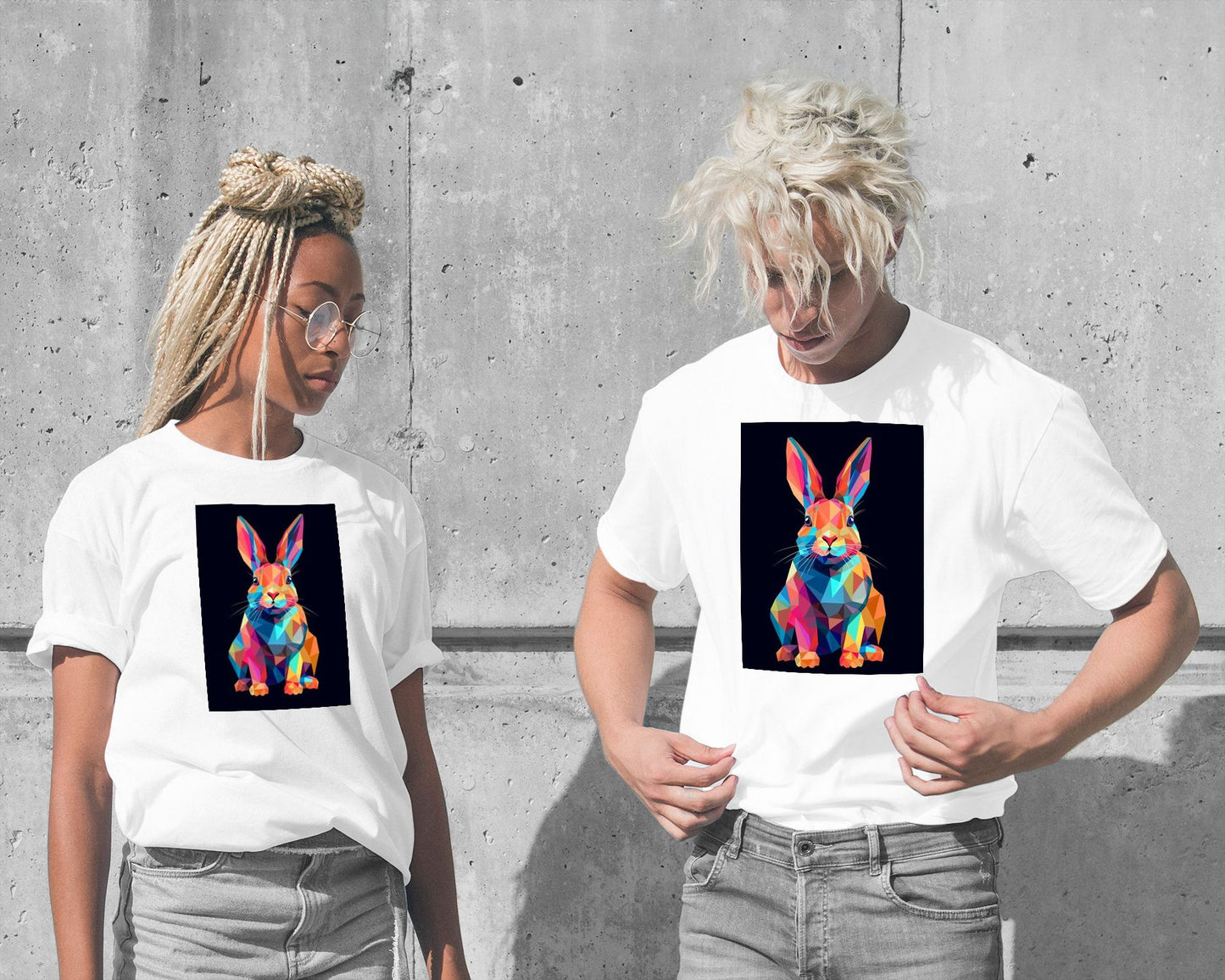 Rabbit Animal Pop Art 1 - @GreyArt