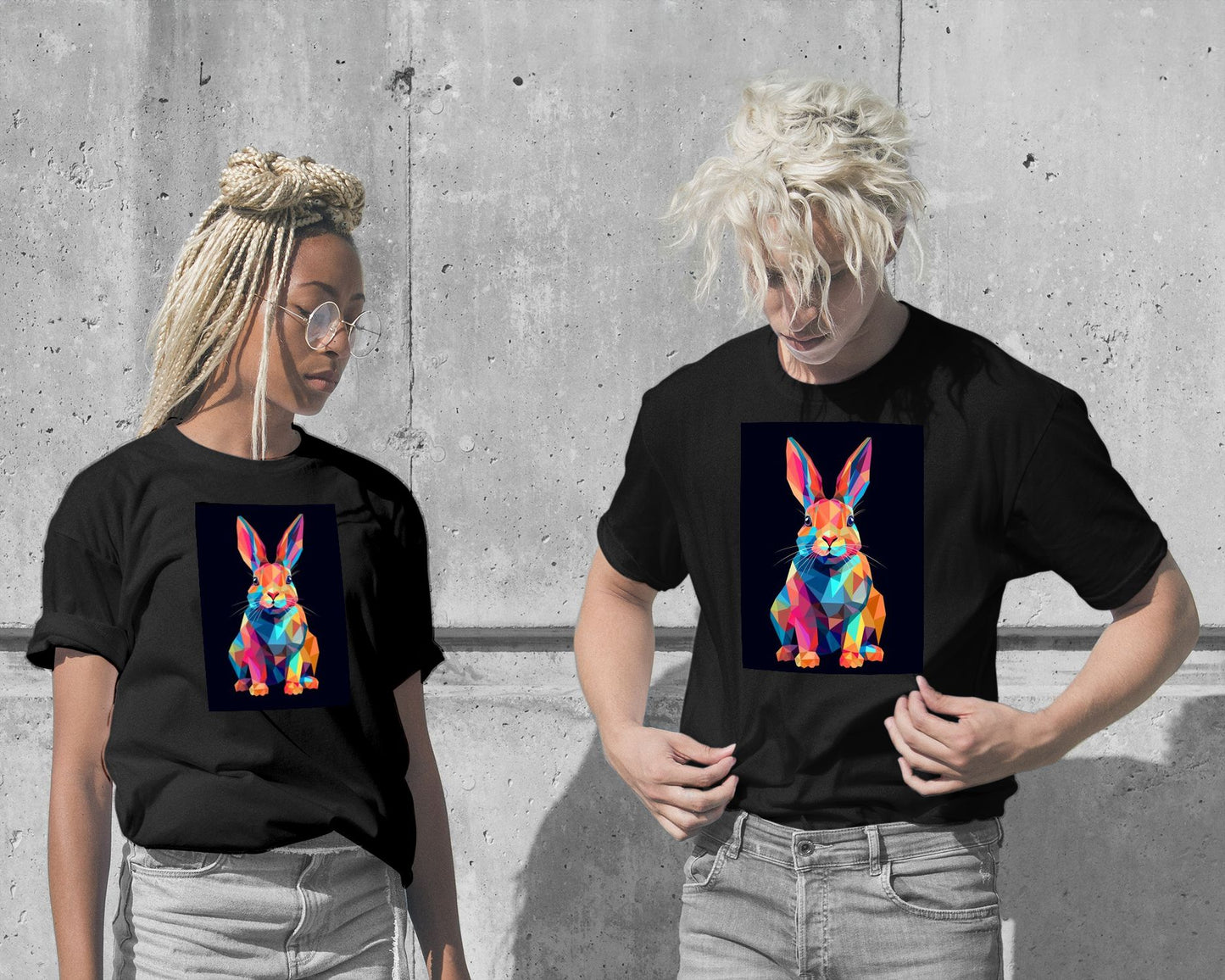 Rabbit Animal Pop Art 1 - @GreyArt