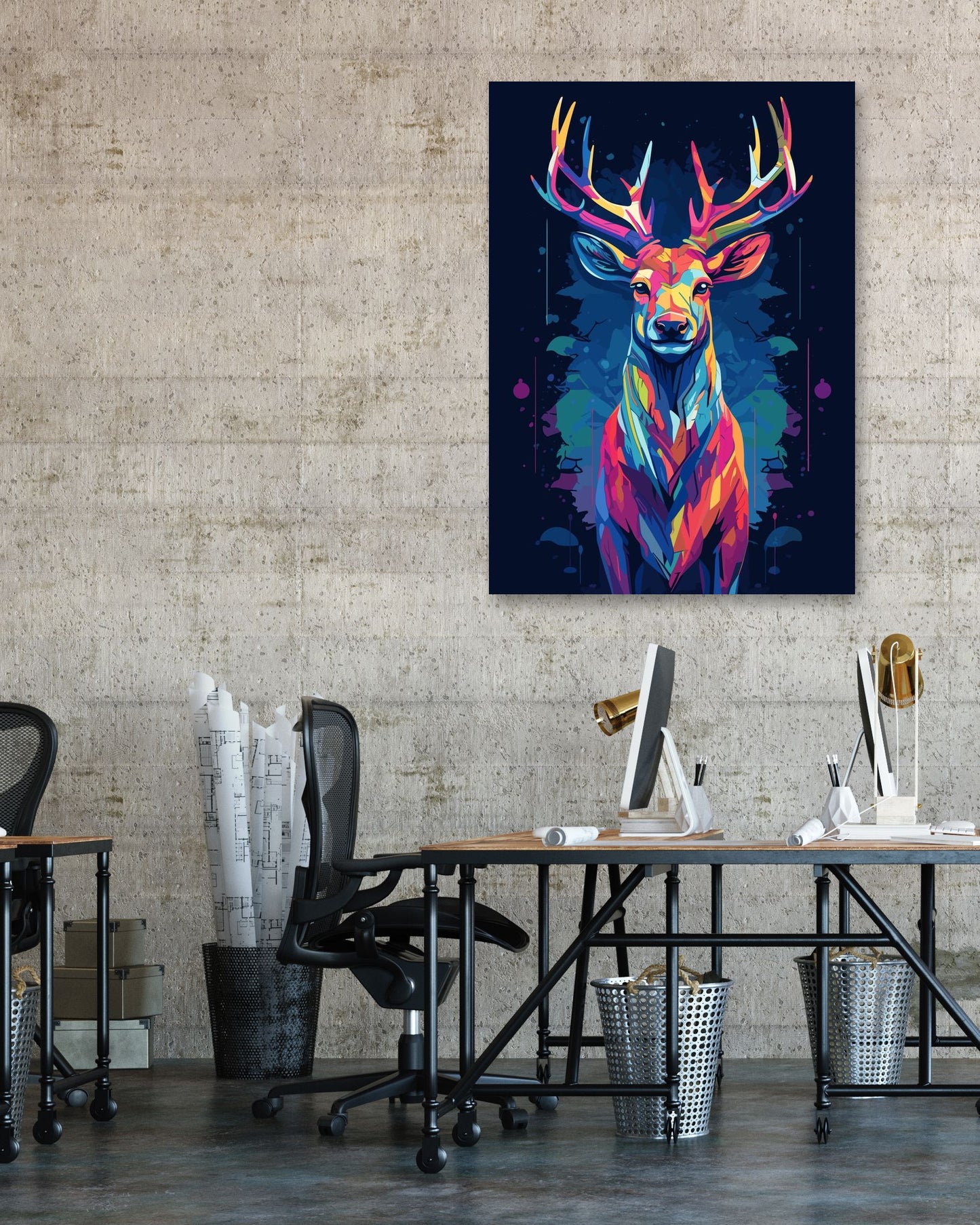 Deer WPAP Pop Art 1 - @GreyArt