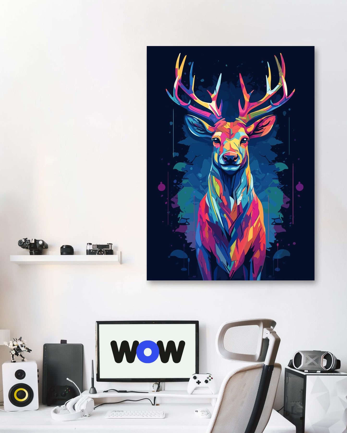 Deer WPAP Pop Art 1 - @GreyArt
