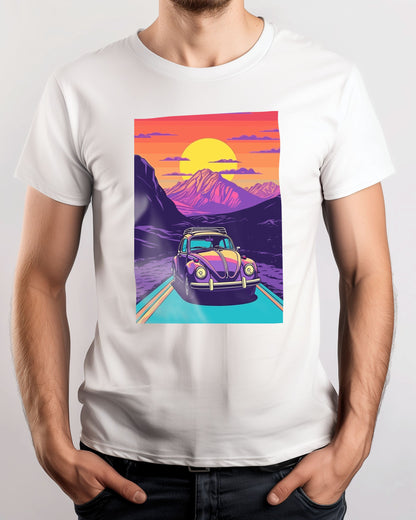 Volkswagen Car Synthwave Retro 1 - @GreyArt