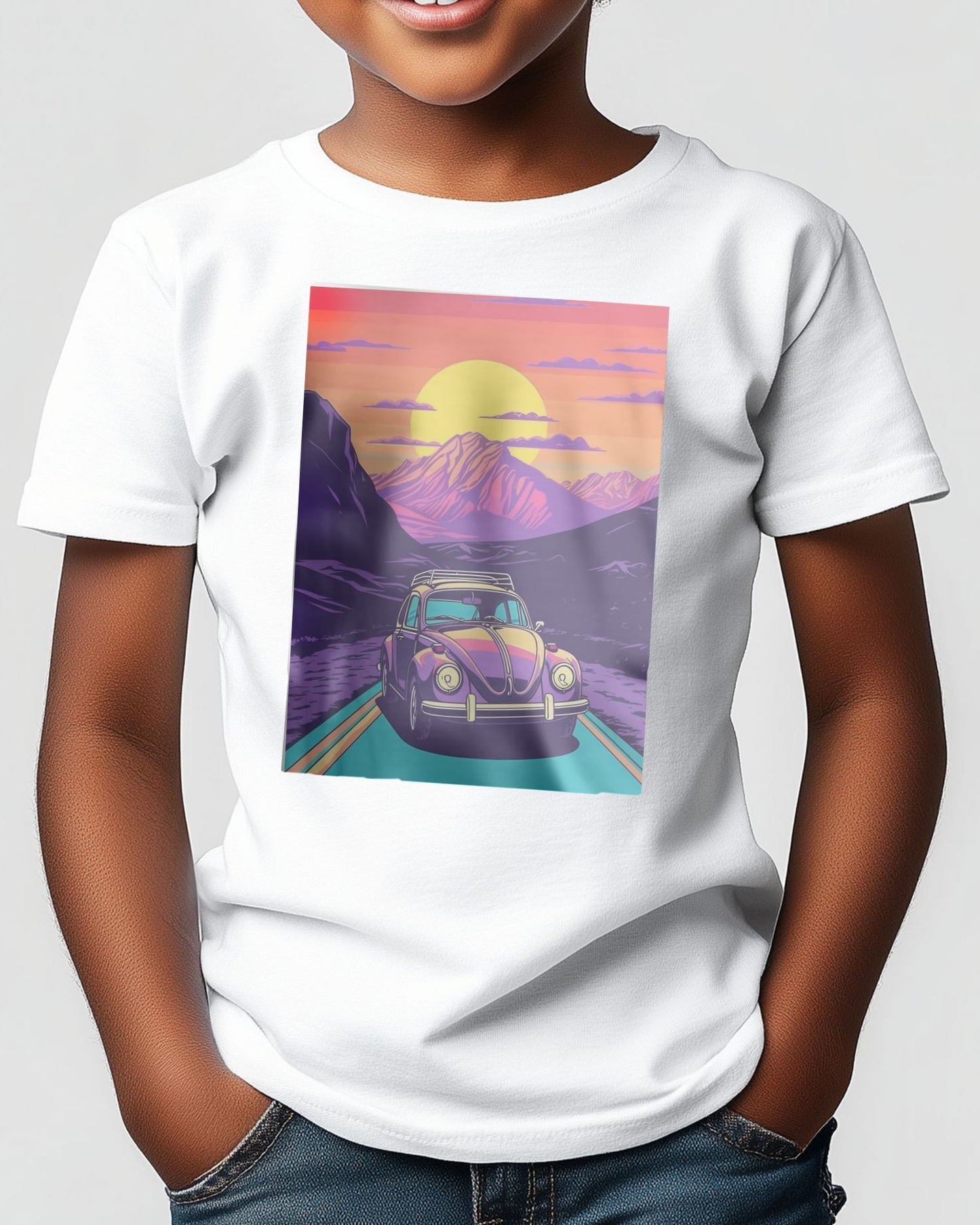 Volkswagen Car Synthwave Retro 1 - @GreyArt