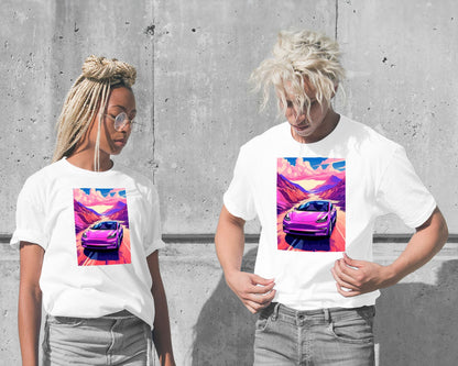 Tesla 3 Retro Synthwave - @GreyArt