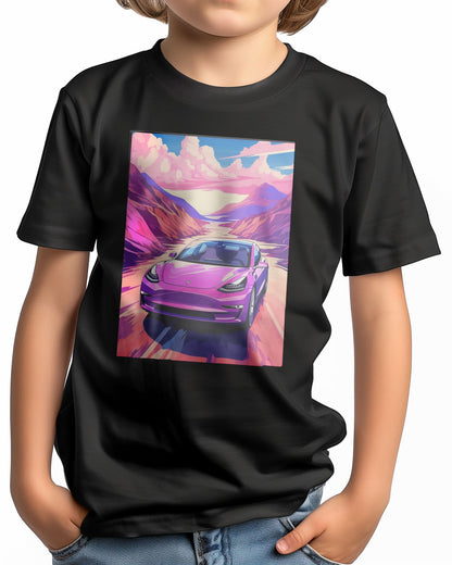 Tesla 3 Retro Synthwave - @GreyArt