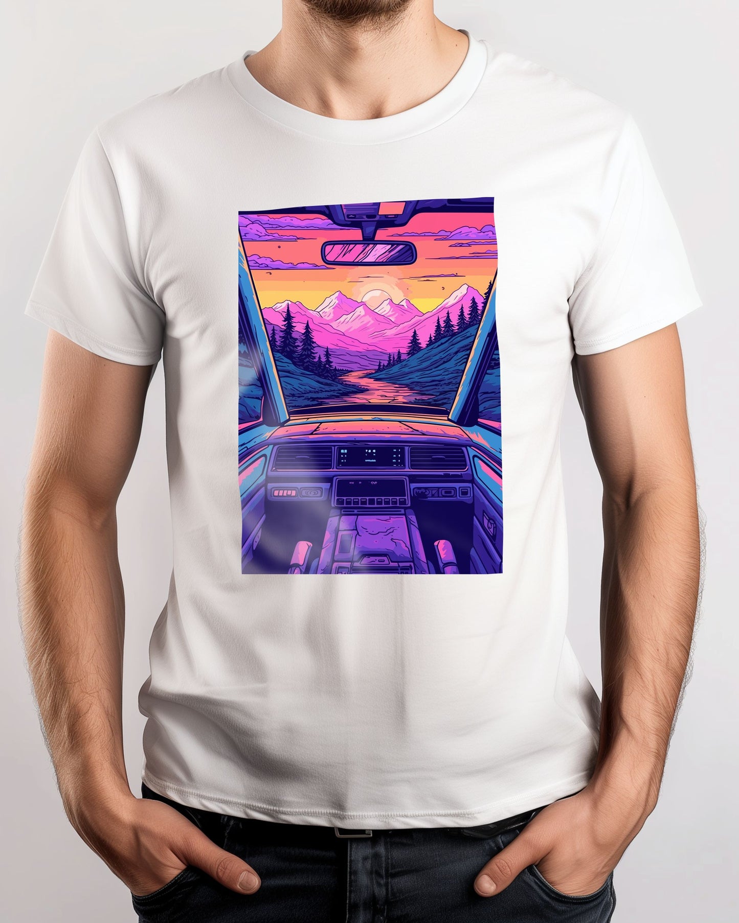 Car Retro Synthwave - @GreyArt