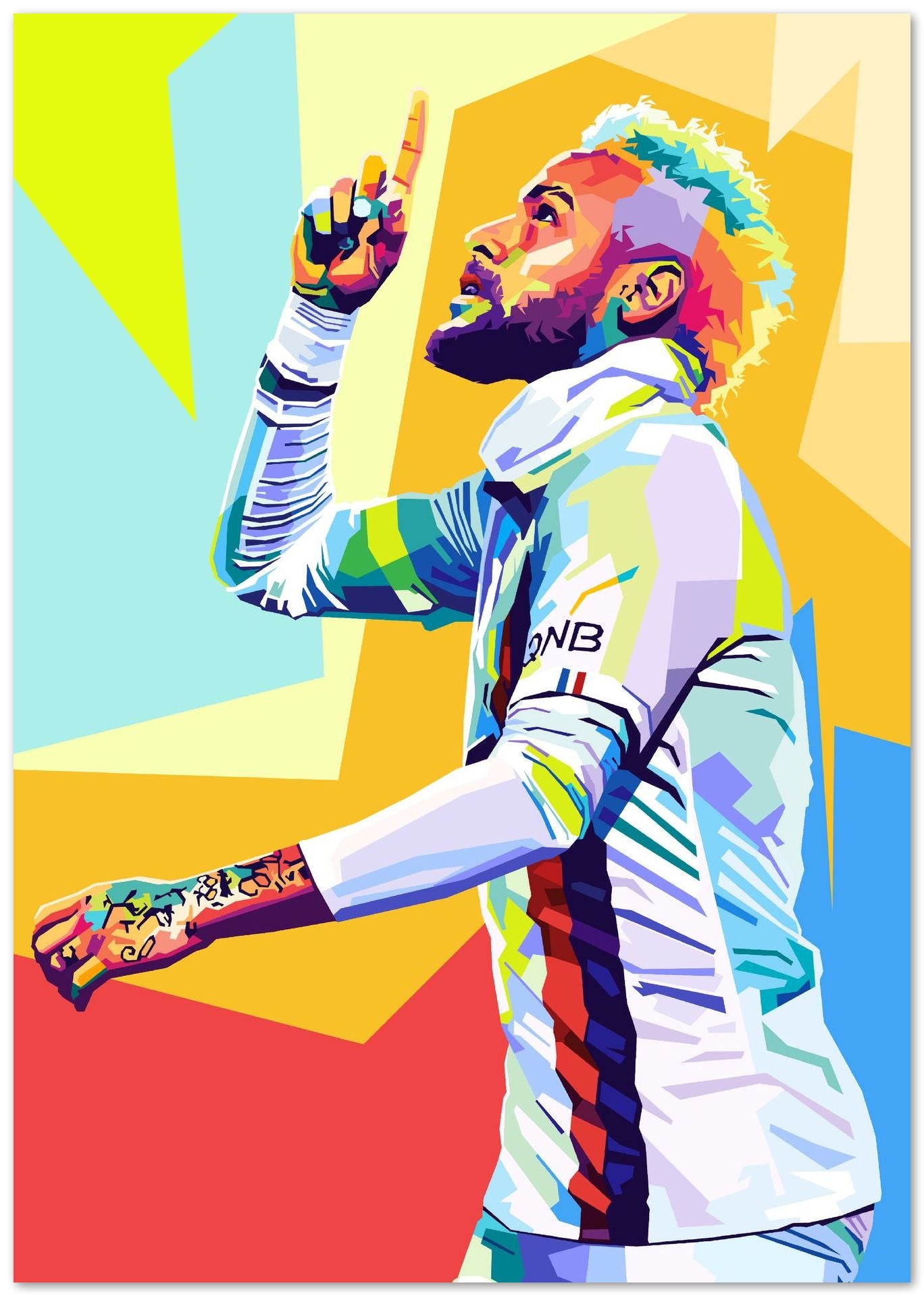 Neymar Jr Pop Art - @SiksisArt