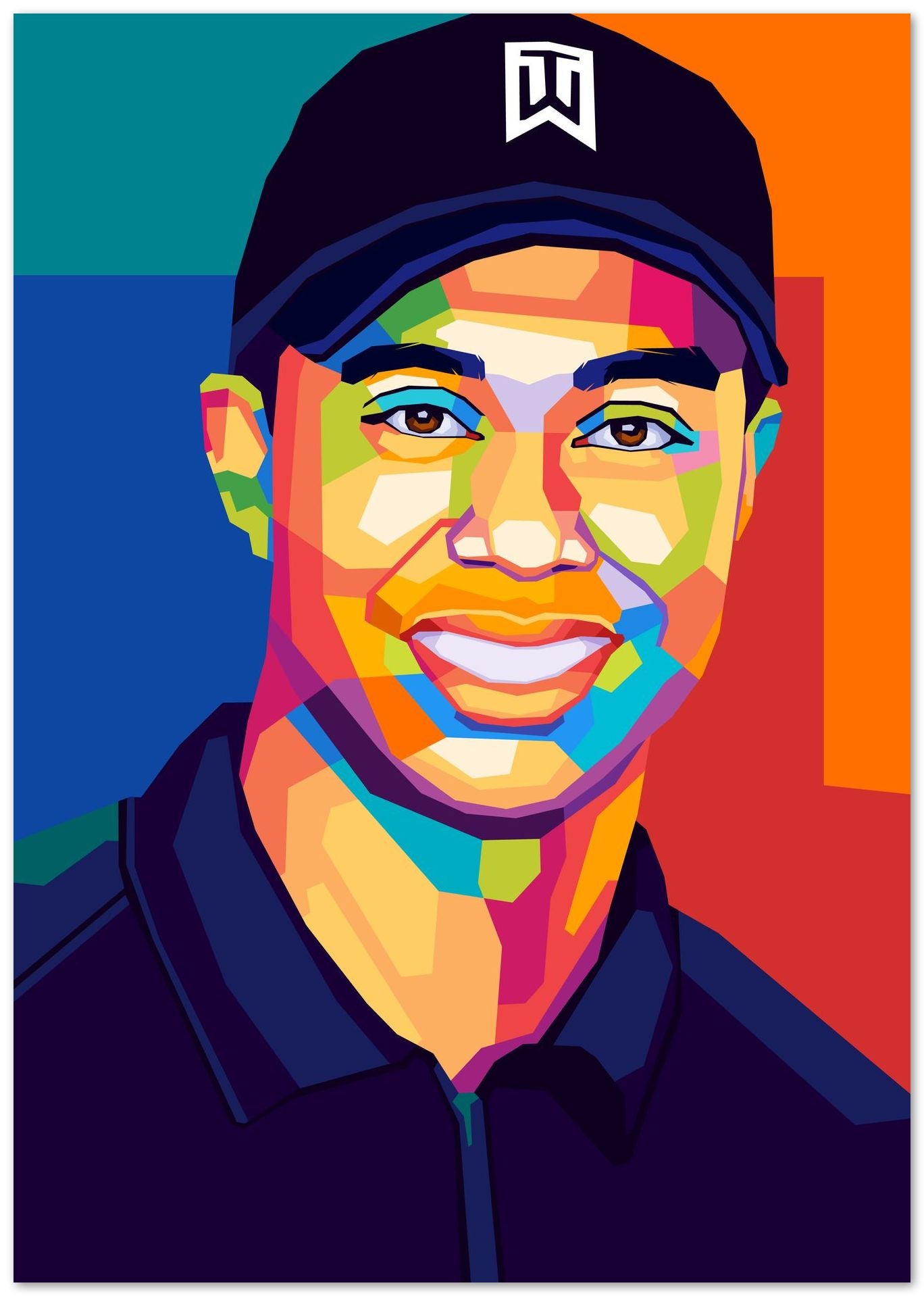 Tiger Woods Wpap Pop Art - @SiksisArt