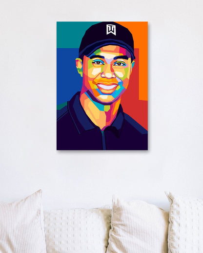 Tiger Woods Wpap Pop Art - @SiksisArt