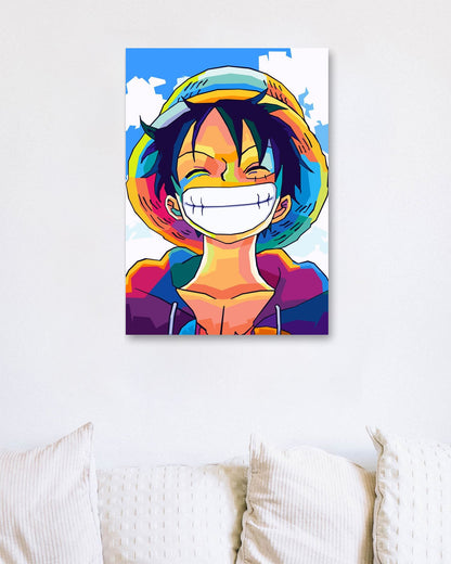 Luffy Wpap Pop Art - @SiksisArt