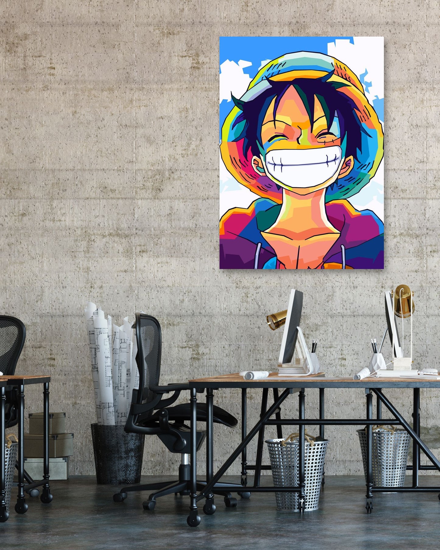 Luffy Wpap Pop Art - @SiksisArt