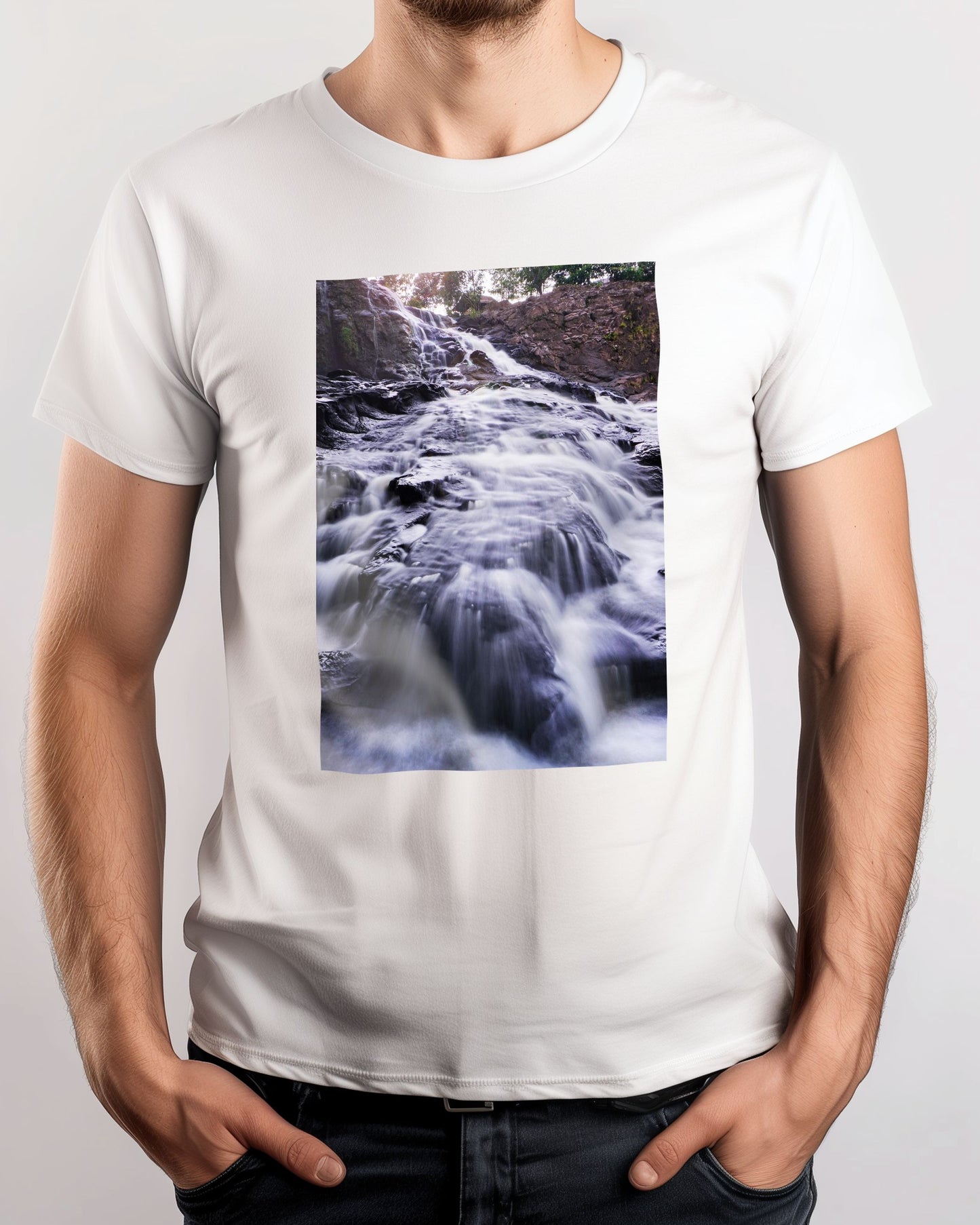 Smooth Waterfall Photography - @ColorizeStudio