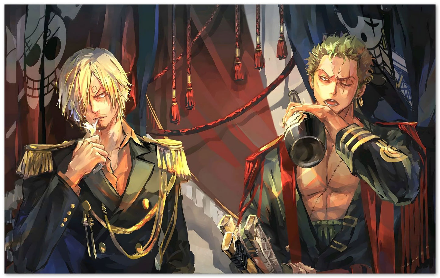 Vinsmoke Sanji and Roronoa Zoro - @Tanjidor