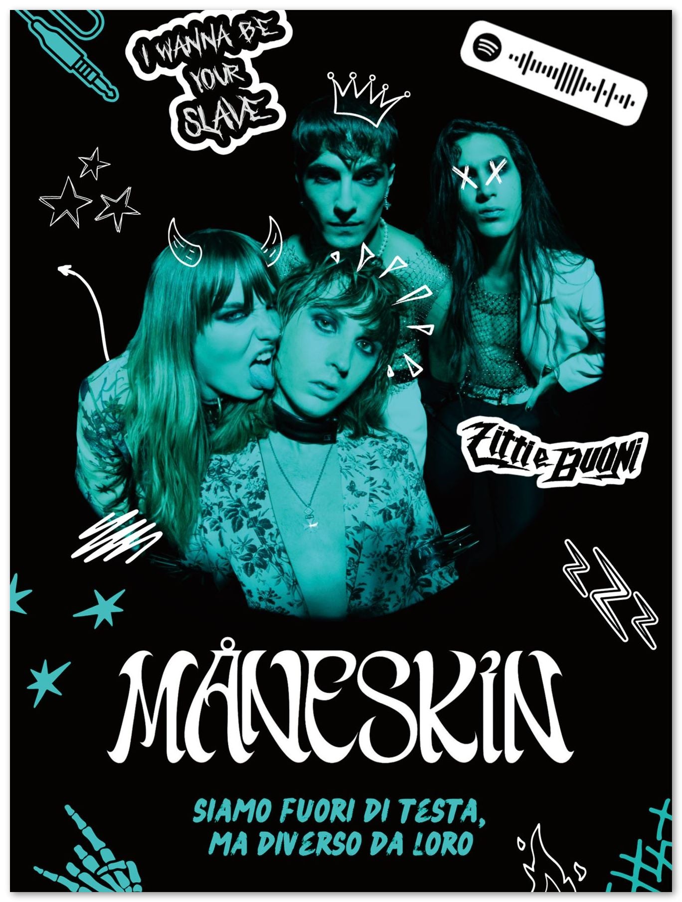 Maneskin Art Cool - @Eastonpoison