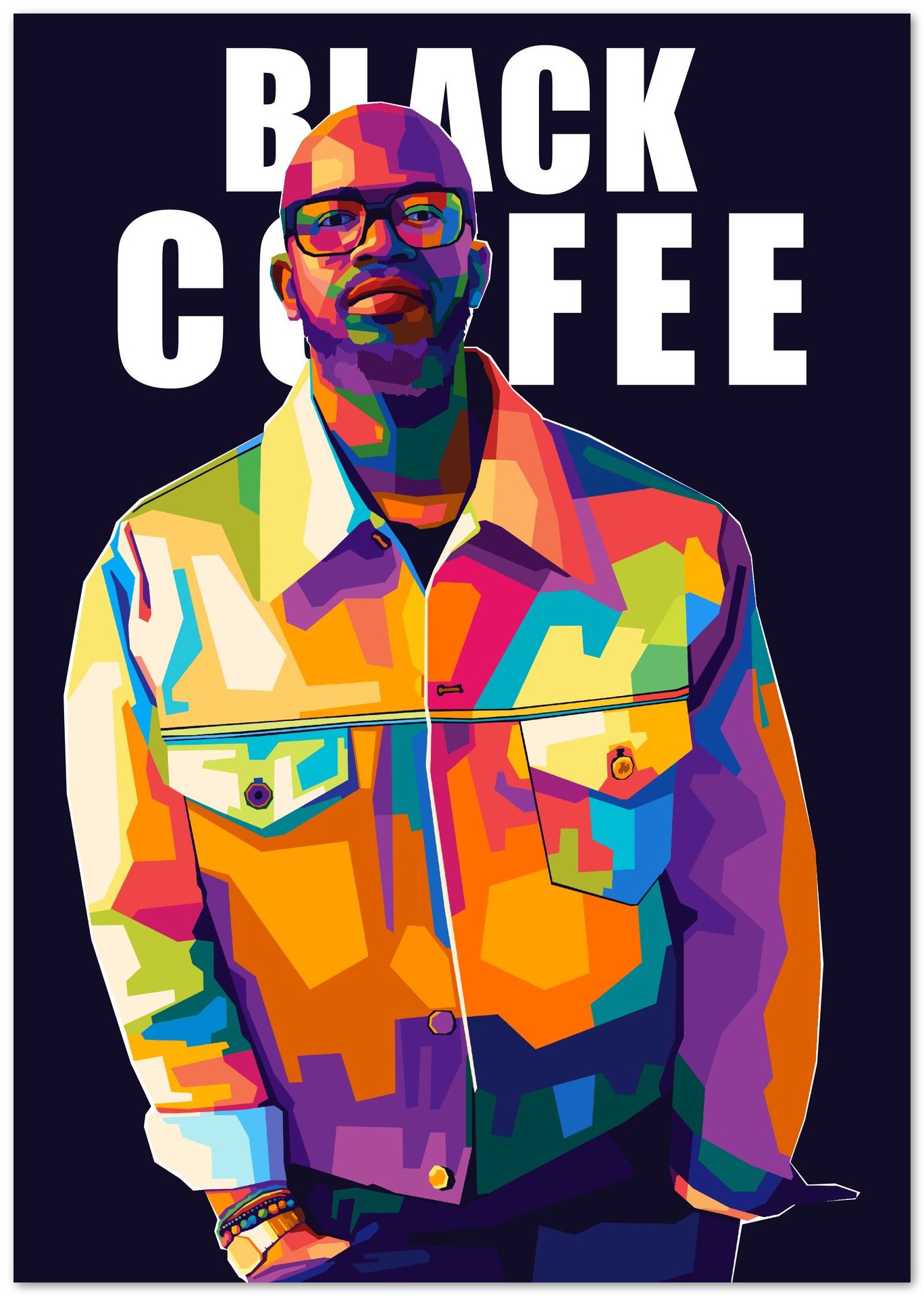 Black Coffee Wpap Pop Art - @SiksisArt