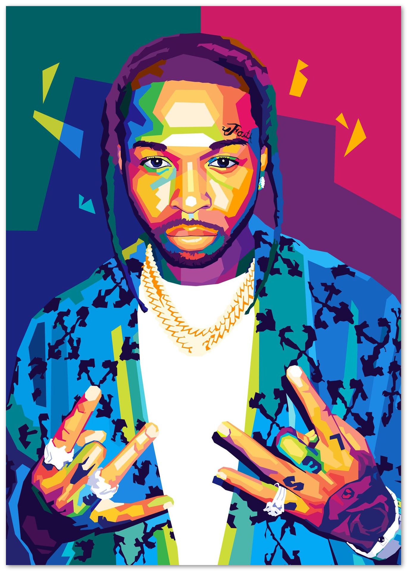 Pop Smoke Wpap Pop Art - @SiksisArt