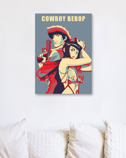 Spike x Faye Cowboy Bebop - @SiksisArt