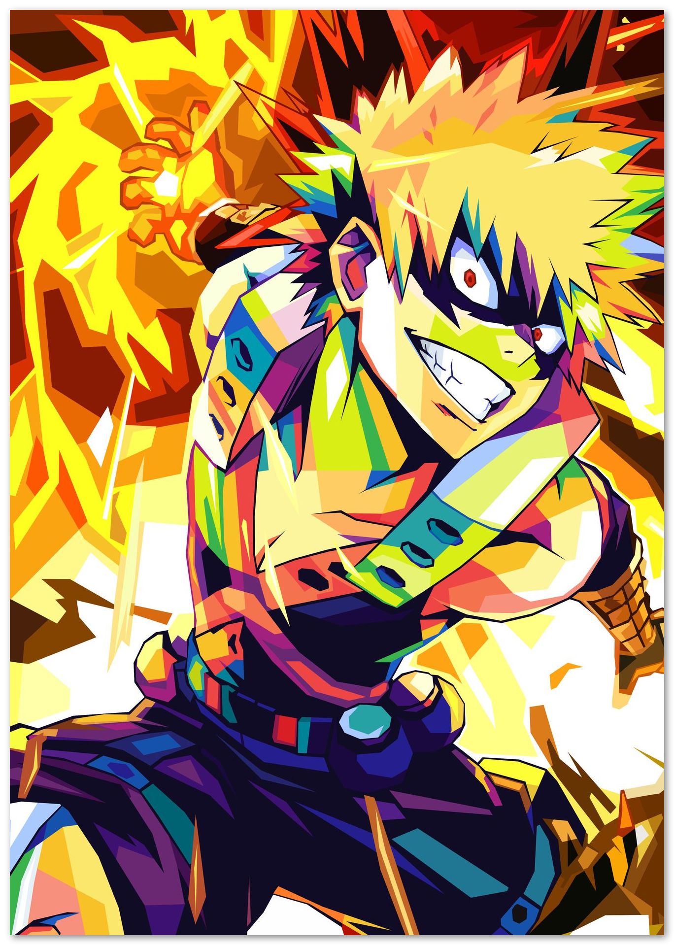 Bakugou Katsuki Wpap Pop Art - @SiksisArt