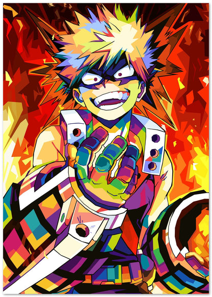 Katsuki Bakugo Wpap Pop Art - @SiksisArt