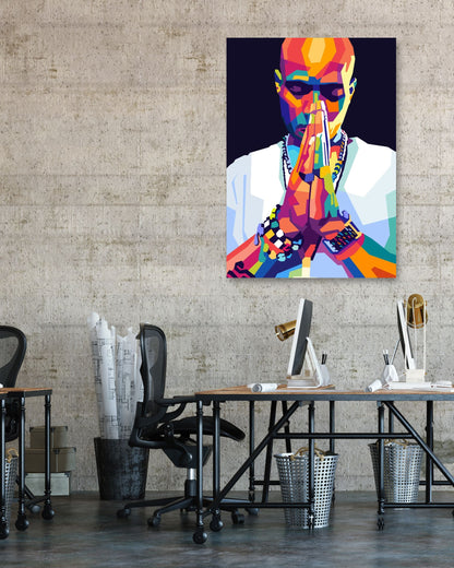 DMX Rapper Wpap Pop Art - @SiksisArt