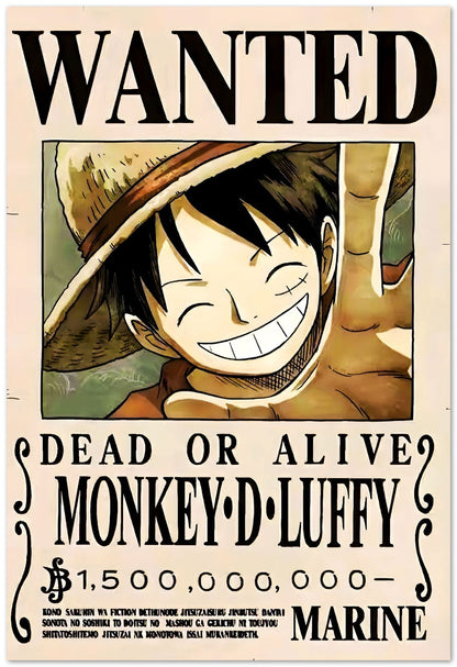 Mongkey D Luffy Poster - @Tanjidor