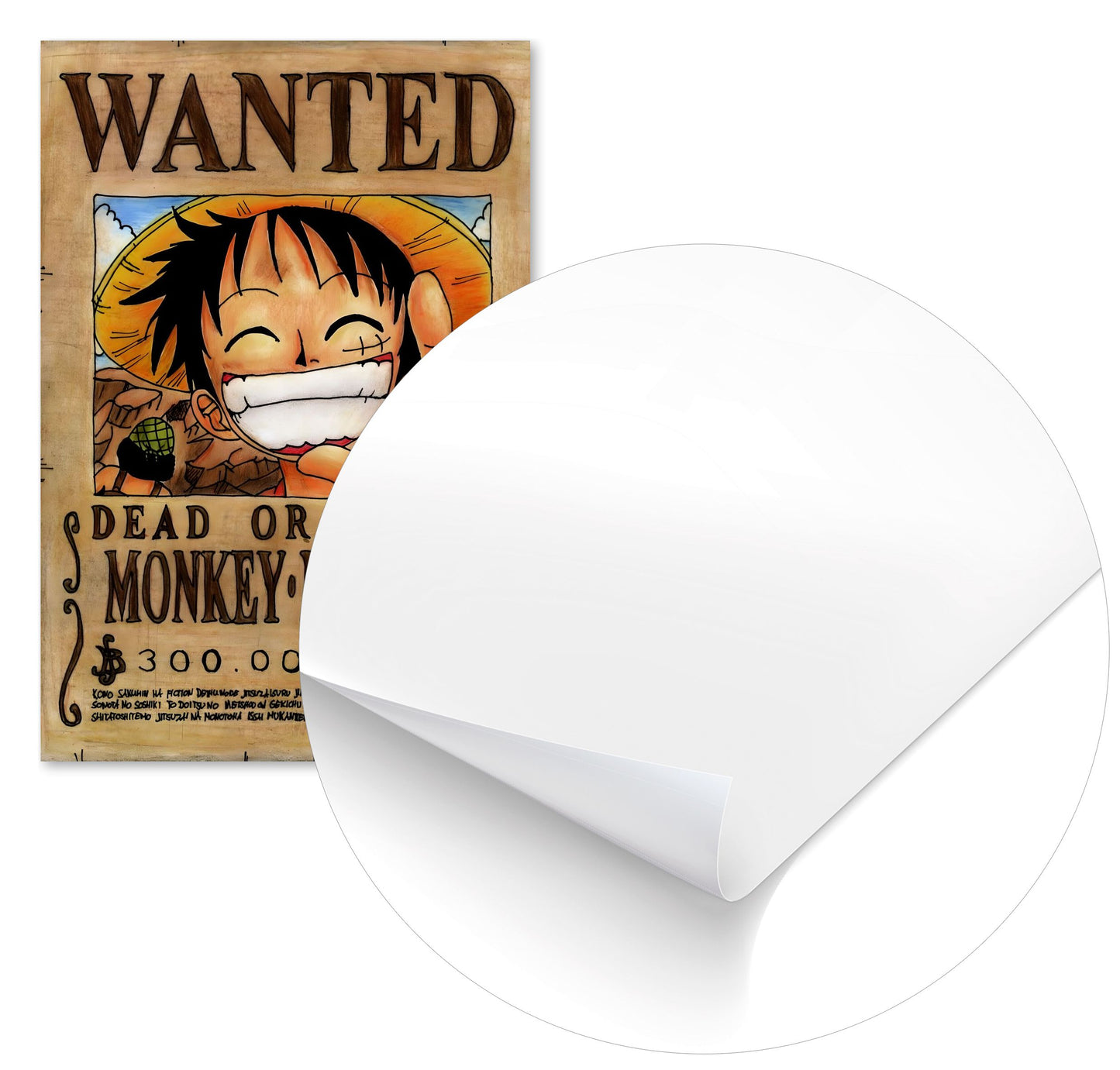 Mongkey D Luffy Poster 300 - @Tanjidor