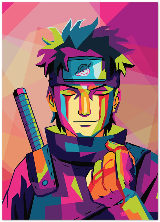 Uchiha Shisui In Wpap Art Colorful - @Hanafi