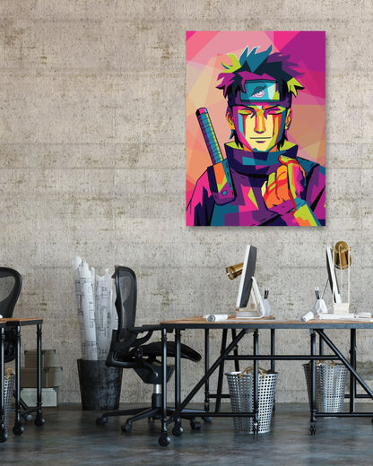 Uchiha Shisui In Wpap Art Colorful - @Hanafi