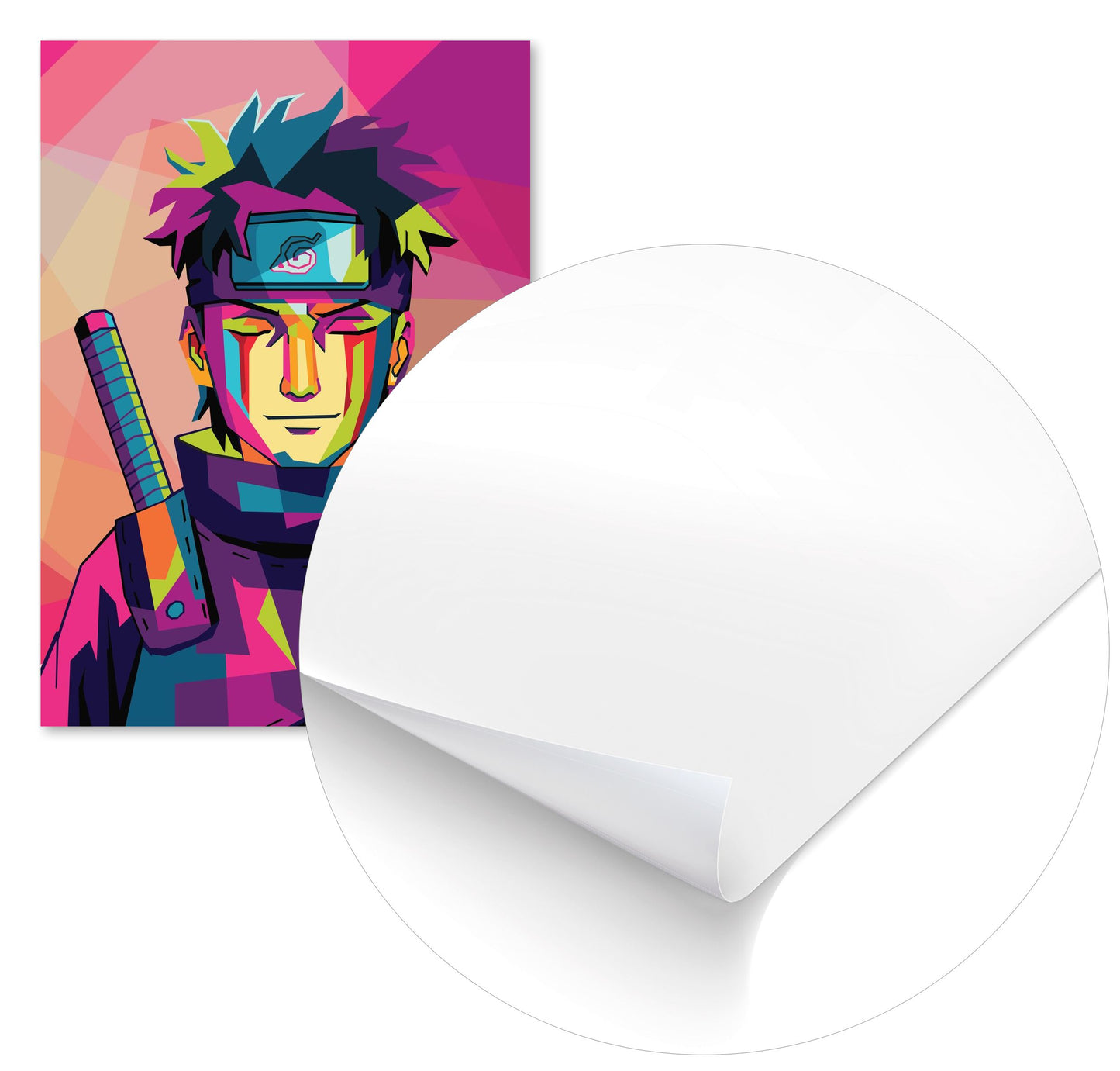 Uchiha Shisui In Wpap Art Colorful - @Hanafi